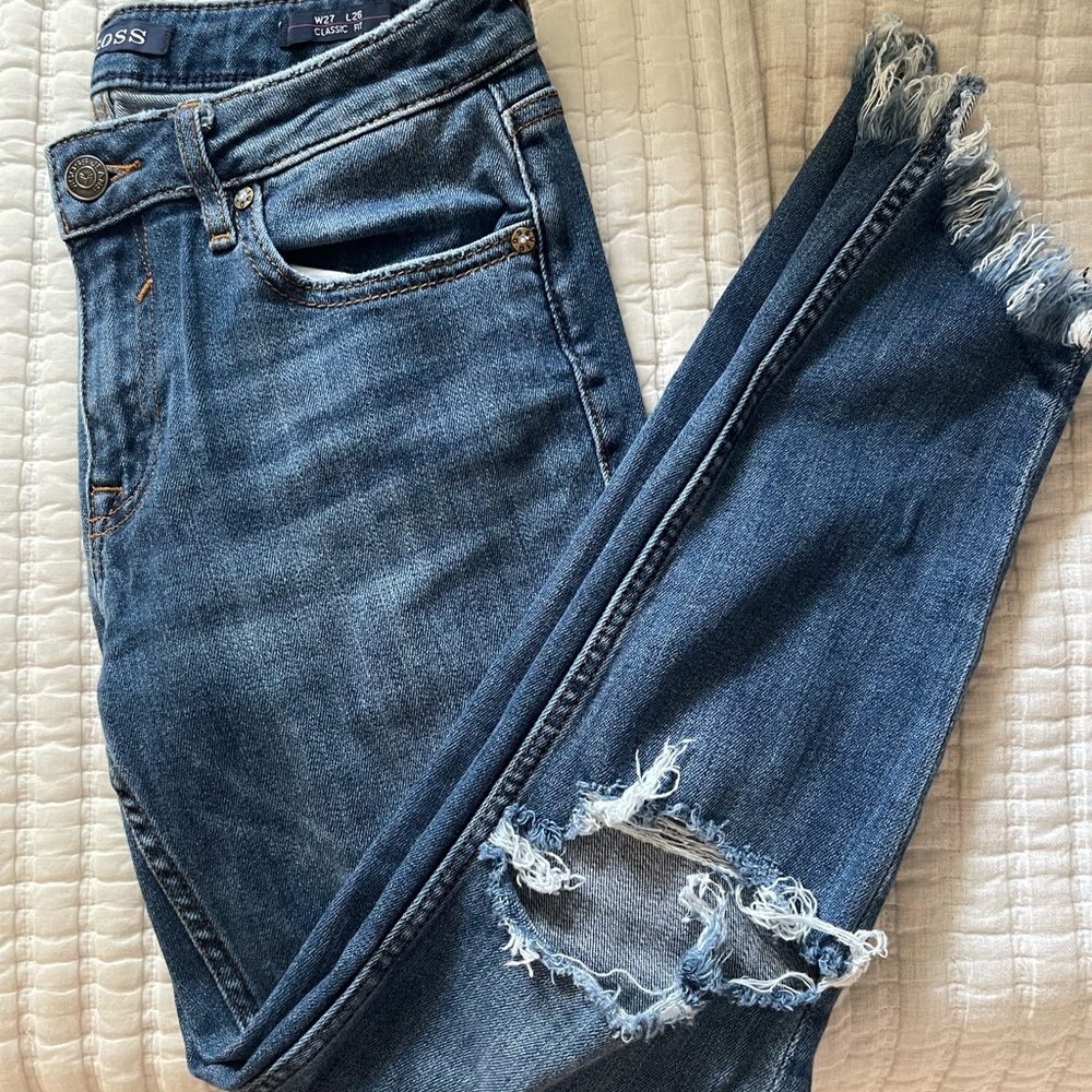 vigoss jagger skinny jean frayed hem